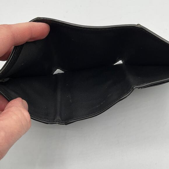 Coach Men's Leather Tri-Fold Wallet, Black - Picture 8 of 8